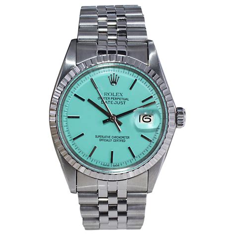 tiffany rolex datejust|rolex tiffany blue 41mm.